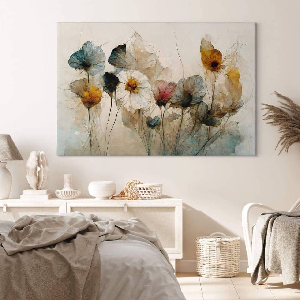 ﻿Kaeppel Leinwandbild Bouquet aus Trockenblumen - Treechild Angebote