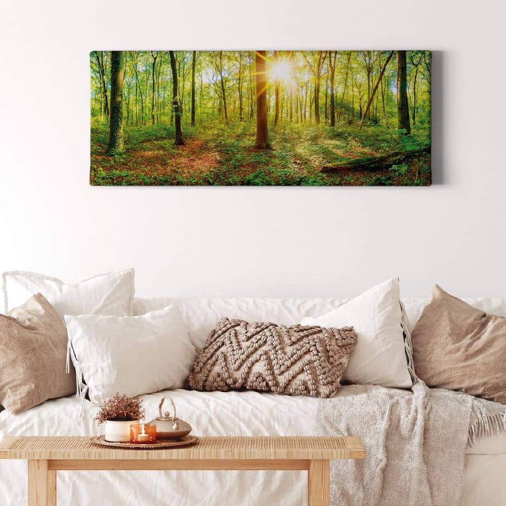 Kaeppel Leinwandbild - Tief im Wald - Panorama Bis zu 55% Rabatt