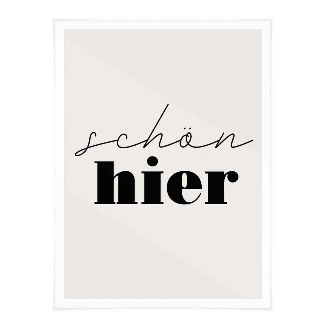 Kaeppel Spruch Poster Schön hier Nur noch ein Tag übrig