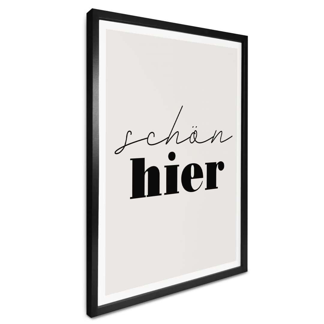 Kaeppel Spruch Poster Schön hier Nur noch ein Tag übrig