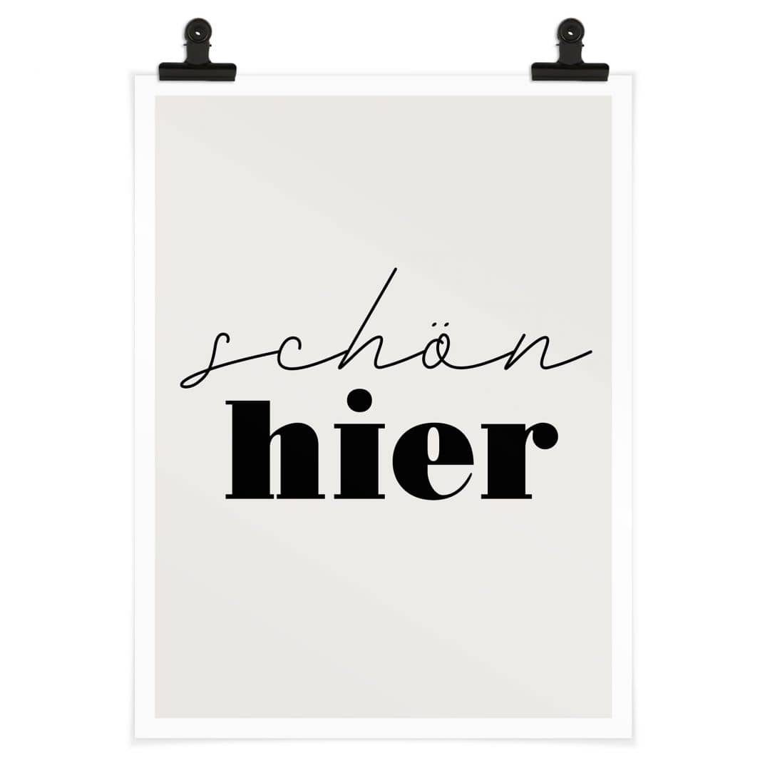 Kaeppel Spruch Poster Schön hier Nur noch ein Tag übrig