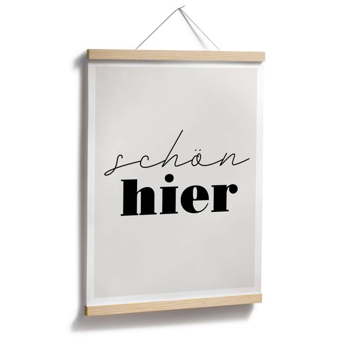 Kaeppel Spruch Poster Schön hier Nur noch ein Tag übrig