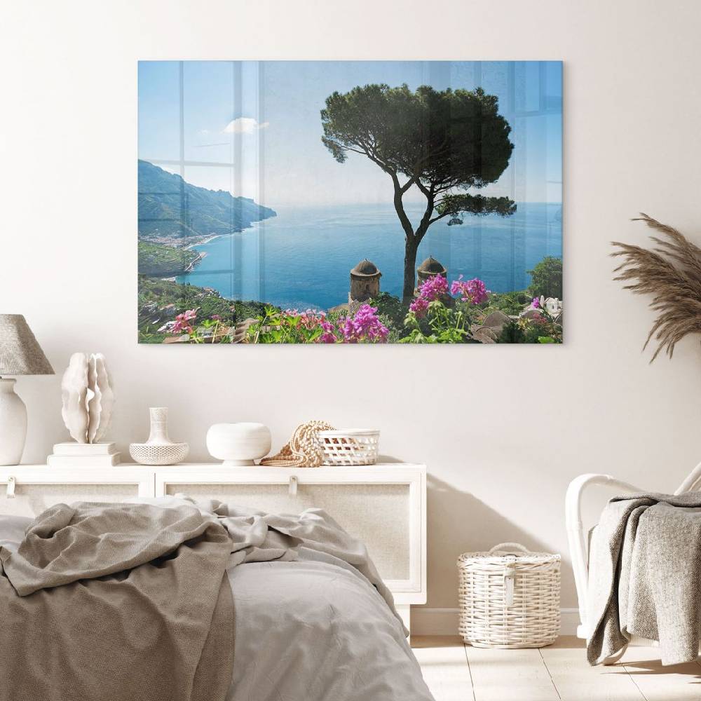 Kaeppel Glasbild Blick auf die Amalfiküste 50% Rabatt mit kostenlosem Versand