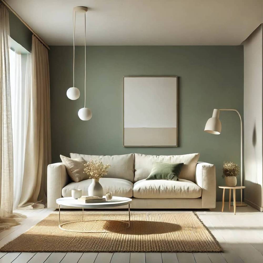Kaeppel Grün Wandfarbe seidenmatt I Unique Eucalyptus | Raumharmonie schaffend | THE COLOR KITCHEN Online Shopping