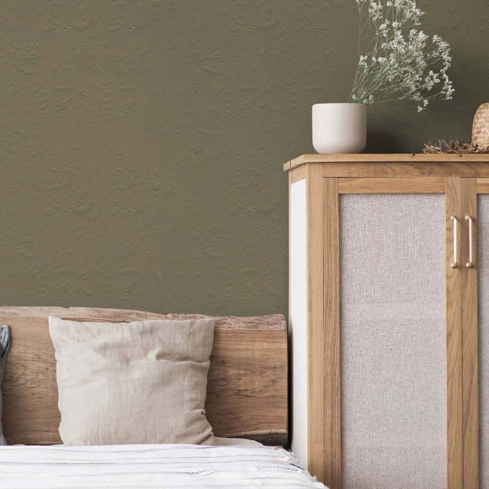 Kaeppel Khaki Grün Wandfarbe seidenmatt I Ordinary Olive | Raumharmonie schaffend | THE COLOR KITCHEN Preisnachlass