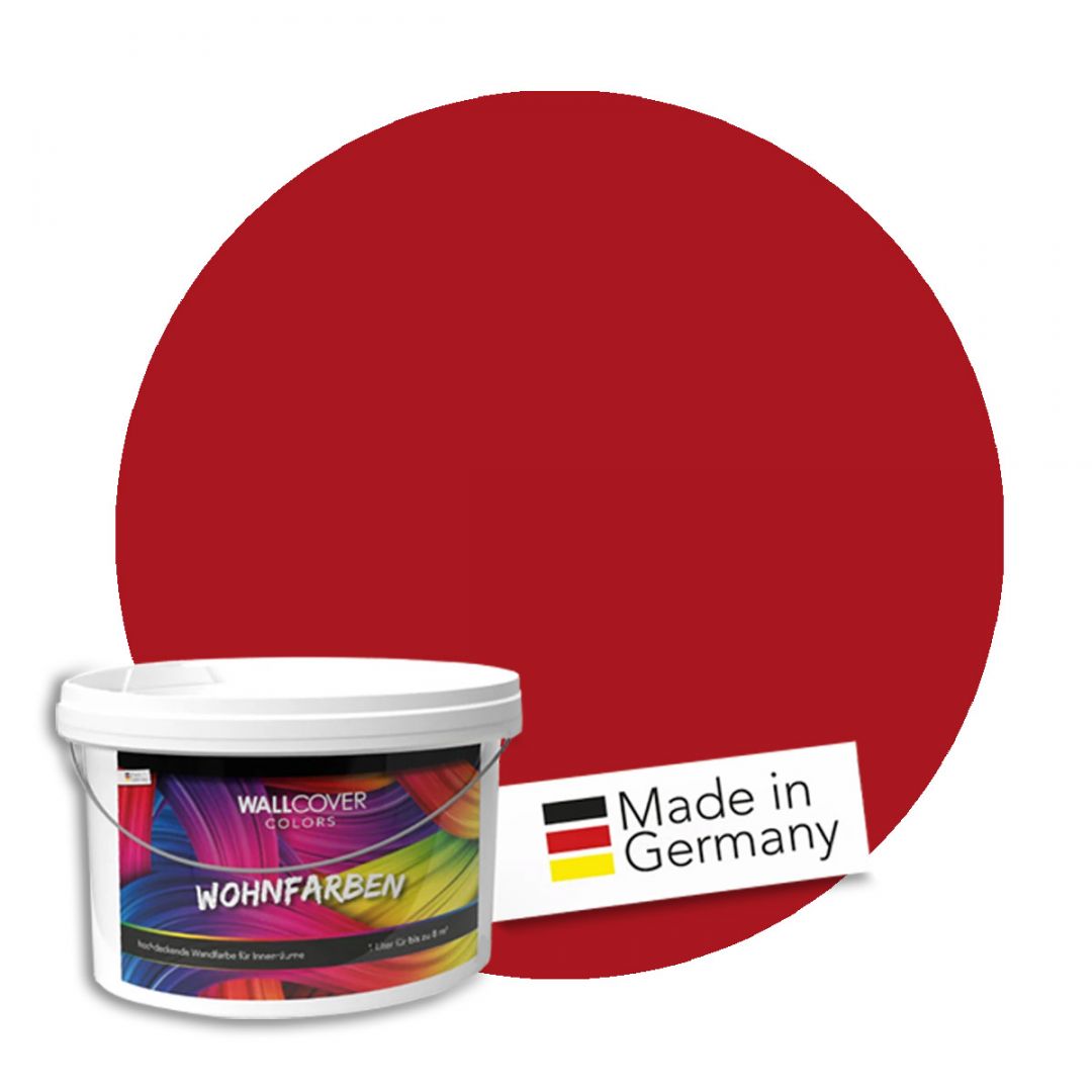 Kaeppel Rot Wandfarbe matt | Innenfarbe in Top-Qualität | leidenschaftlich und voller Energie Weihnachtsangebot
