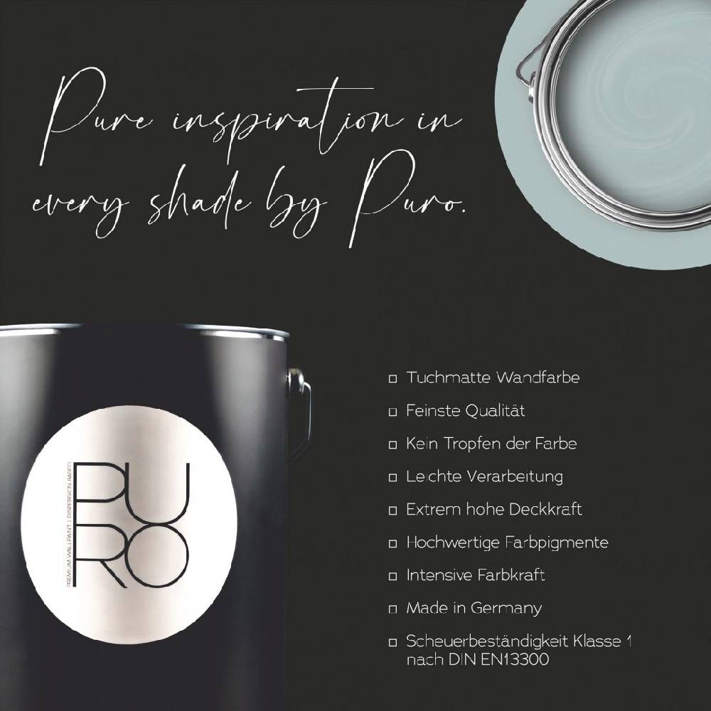 Kaeppel Premium Wandfarbe Blau Grün - Tuchmatte Innenwandfarbe - PURO c3009 bluish petrol Muttertagsangebot