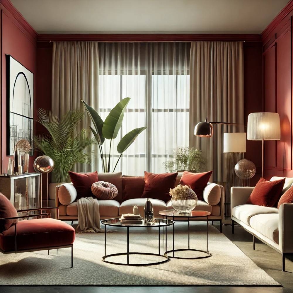 Kaeppel Rot Wandfarbe seidenmatt I Red Wine | leidenschaftlich und voller Energie | THE COLOR KITCHEN Super Sparpreis