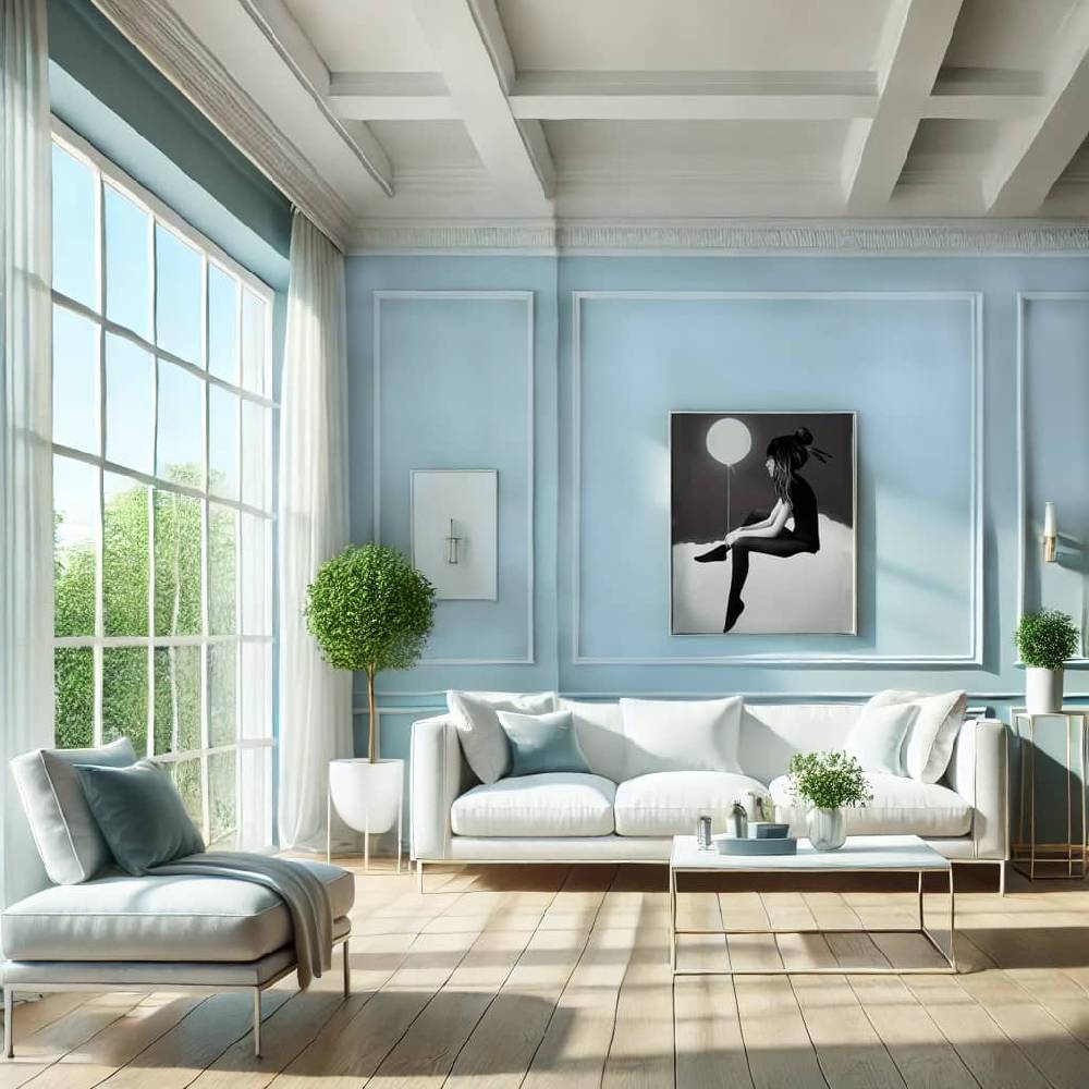 Kaeppel Blau Wandfarbe matt | Innenfarbe in Top-Qualität | mit erfrischender Wirkung Neueste Stile