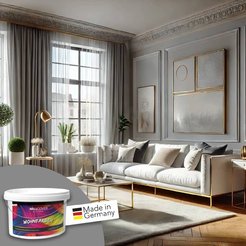 Kaeppel Grau Wandfarbe matt | Innenfarbe in Top-Qualität | elegante, moderne Atmosphäre schaffend Letzter Tag
