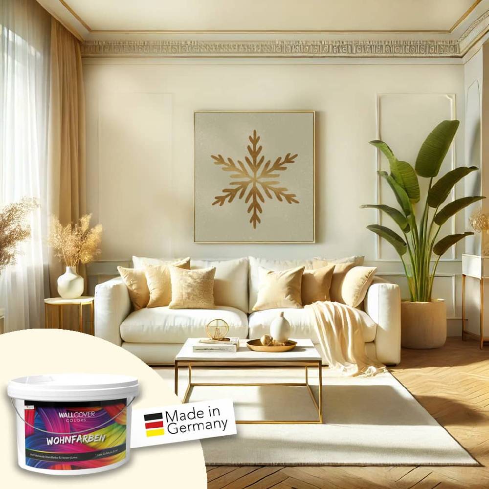 Kaeppel Creme Wandfarbe matt | Innenfarbe in Top-Qualität | Raum öffnend und beruhigend Zeitbegrenzte Promotion