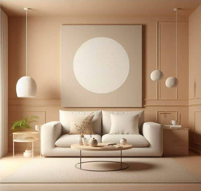 Kaeppel Beige Wandfarbe seidenmatt I Asthetic Artichoke | Raum öffnend und beruhigend | THE COLOR KITCHEN Sonderangebot der Fabrik