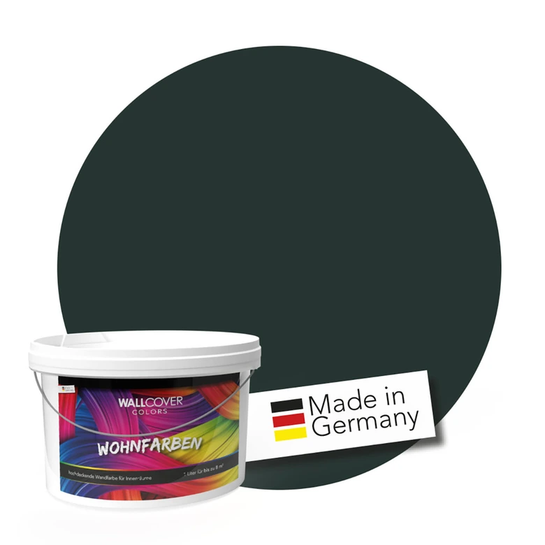 Kaeppel Schwarz Wandfarbe matt | Innenfarbe in Top-Qualität | Farbe für dramatische Inszenierungen Online