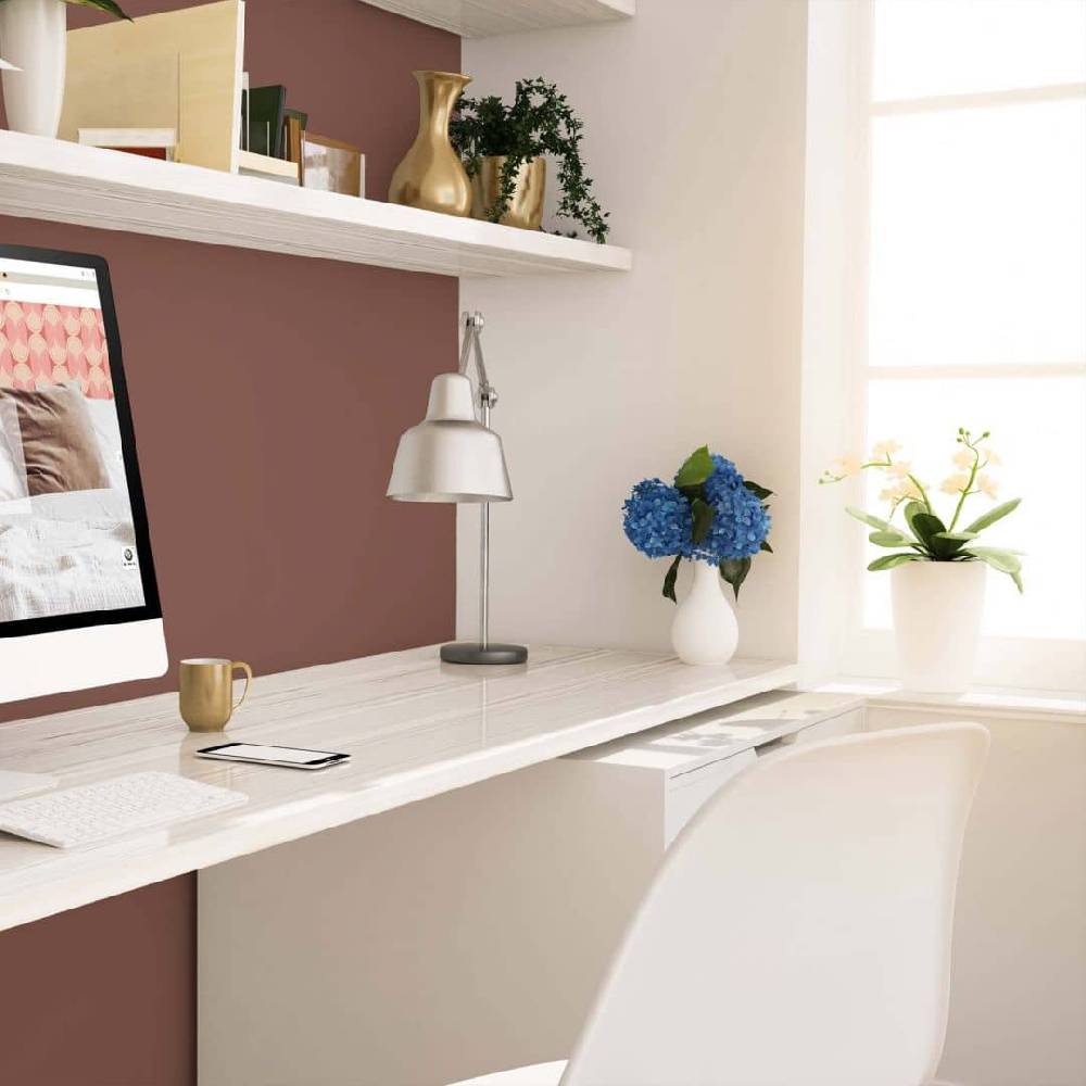 Kaeppel Rot Wandfarbe seidenmatt I Reddish Chestnut | leidenschaftlich und voller Energie | THE COLOR KITCHEN Outlet