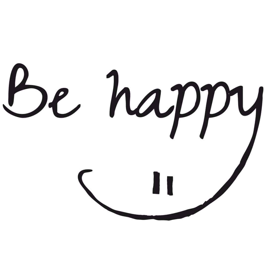 Kaeppel Wandtattoo Be happy Blitzverkäufe