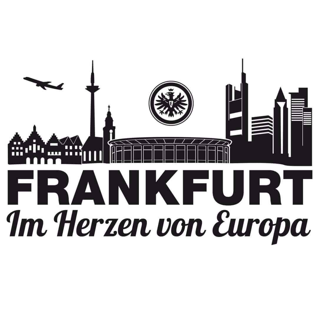 Kaeppel Wandtattoo Eintracht Frankfurt Skyline - Europa Kostenloser Versand