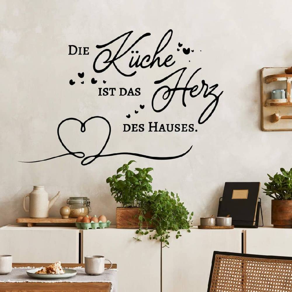 Kaeppel Wandtattoo Die Küche ist das Herz des Hauses Rabatt