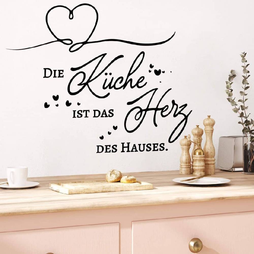 Kaeppel Wandtattoo Die Küche ist das Herz des Hauses Rabatt