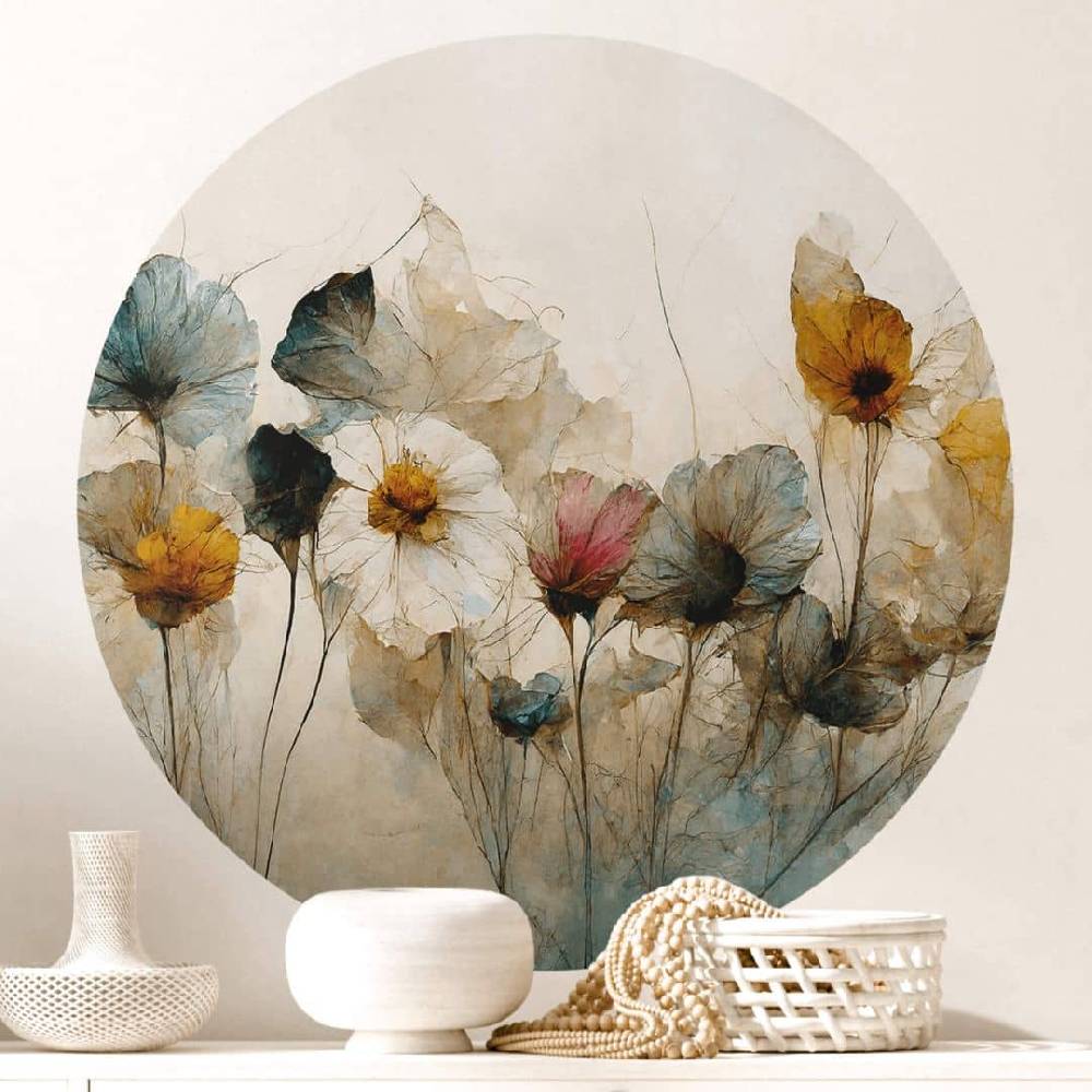 Kaeppel Wandtattoo Bouquet aus Trockenblumen - Rund - Treechild Cyber Monday