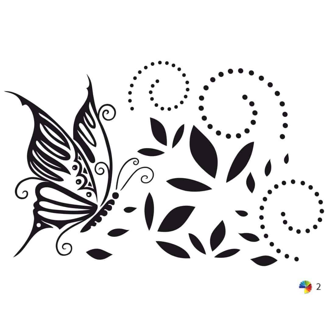 Kaeppel Wandtattoo Blumenranke 5 (2-farbig) Zeitbegrenzte Promotion