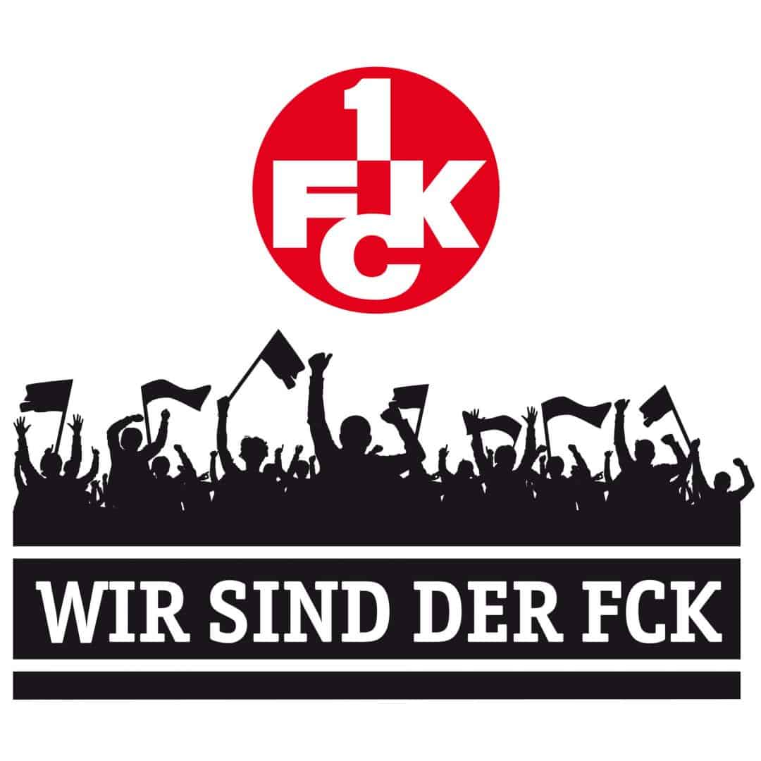 Kaeppel Wandtattoo Wir sind der FCK mit Logo farbig Sonderangebot der Fabrik