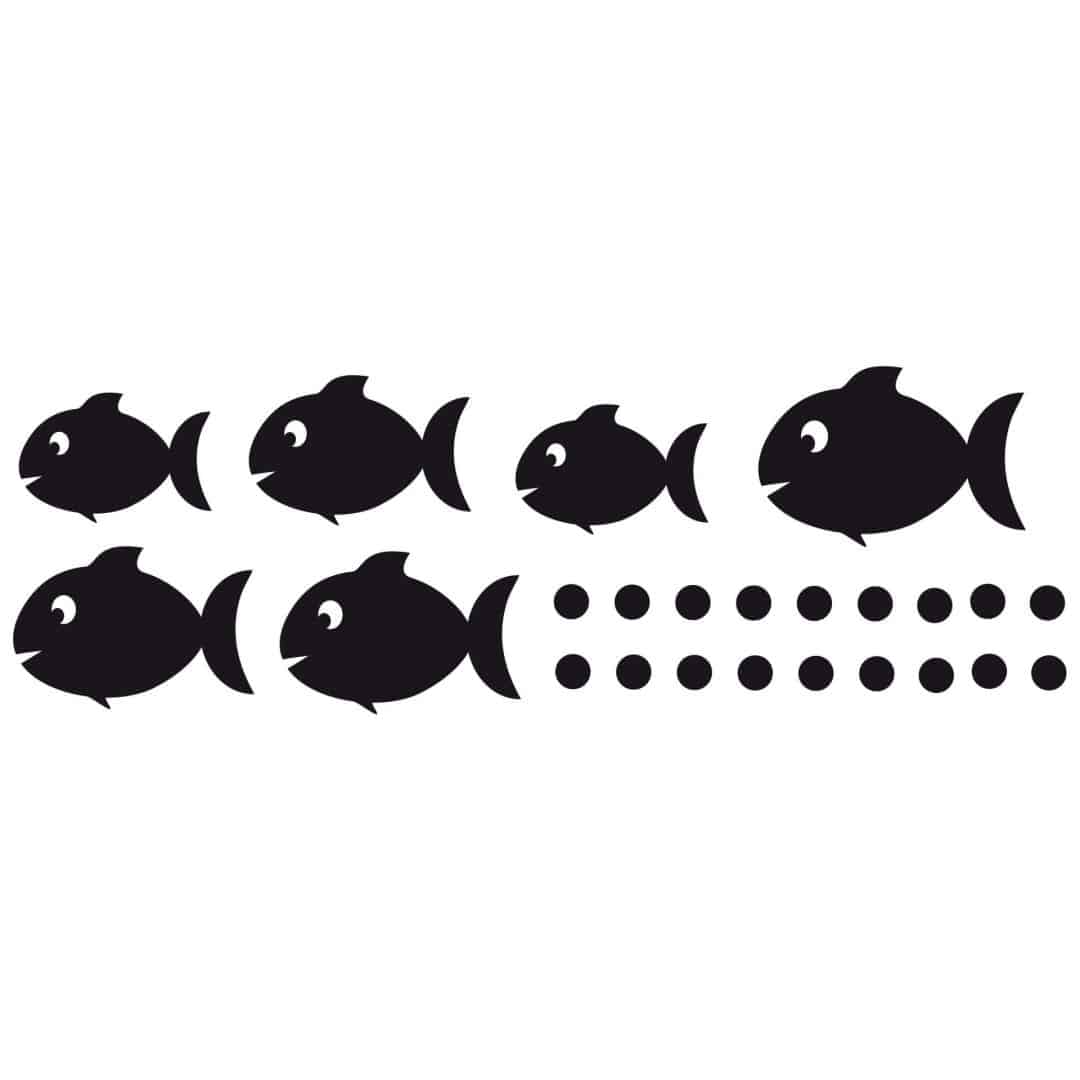 Kaeppel Wandtattoo Fliesendeko Fischset Fabrikladen