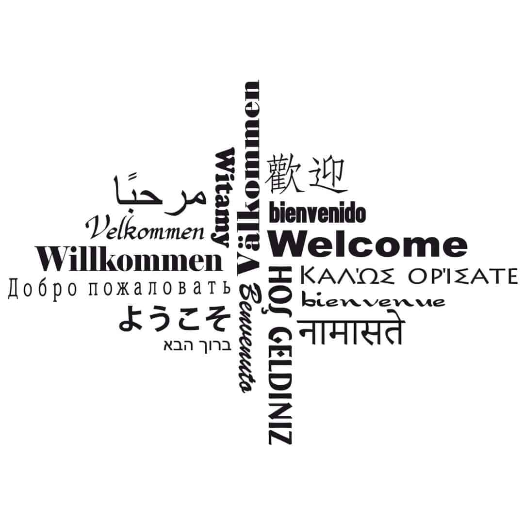 Kaeppel Wandtattoo Welcome Multikulti Begrenzt auf 3 Tage
