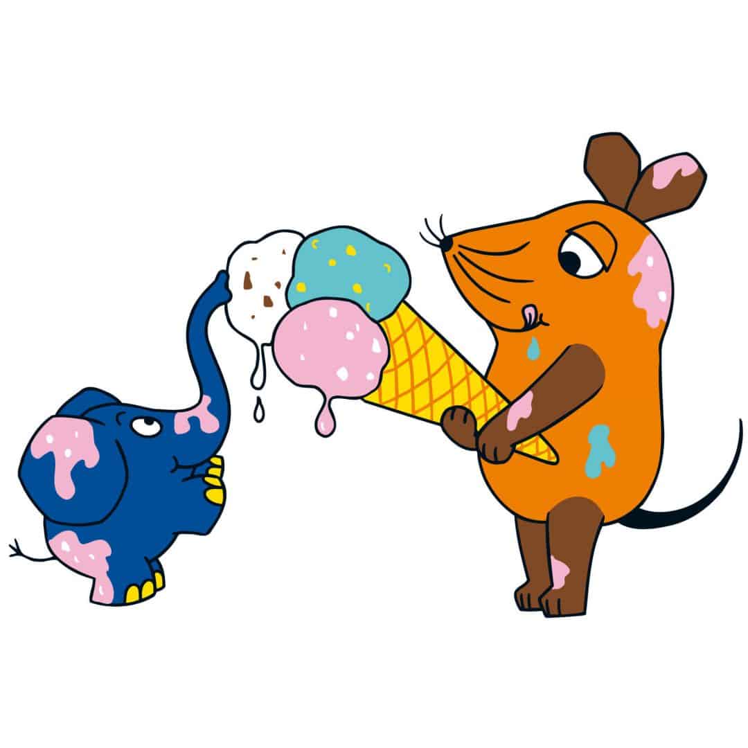 Kaeppel Wandtattoo Die Maus isst Eis im Angebot