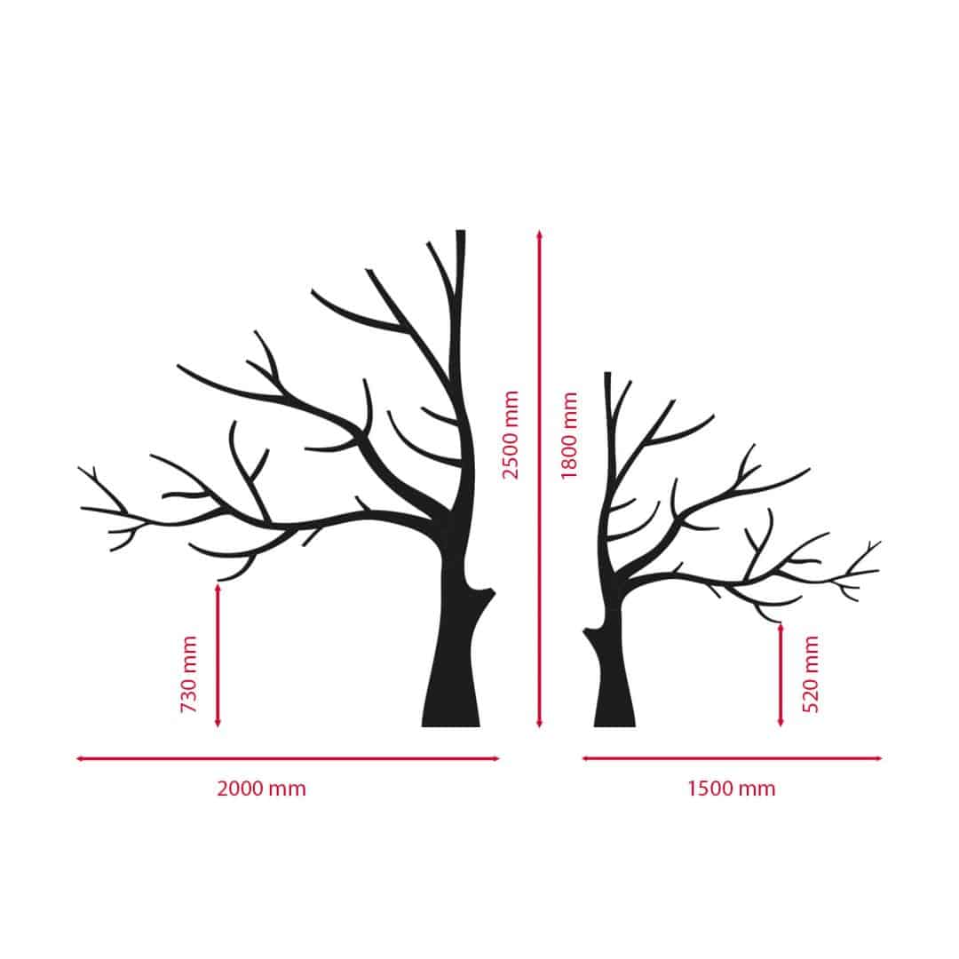 Kaeppel Wanddeko XXL Baum - MDF Natur Sonderangebot