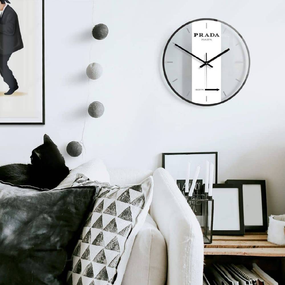 Kaeppel Wanduhr aus Glas - Prada Marfa Ø30 cm Weihnachtsangebot