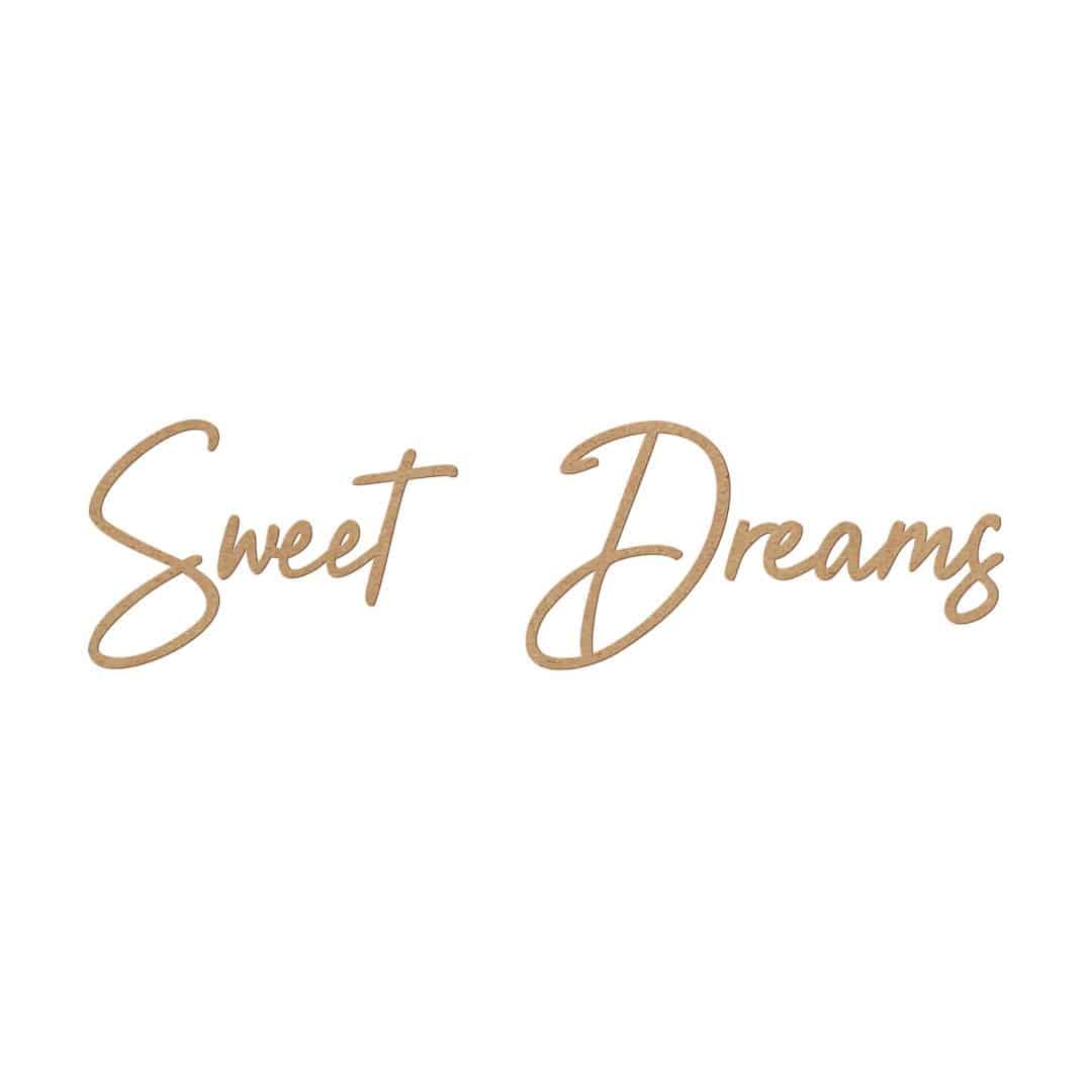 Kaeppel MDF-Deko 3D Schriftzug Sweet Dreams - Natur Vatertagsangebot