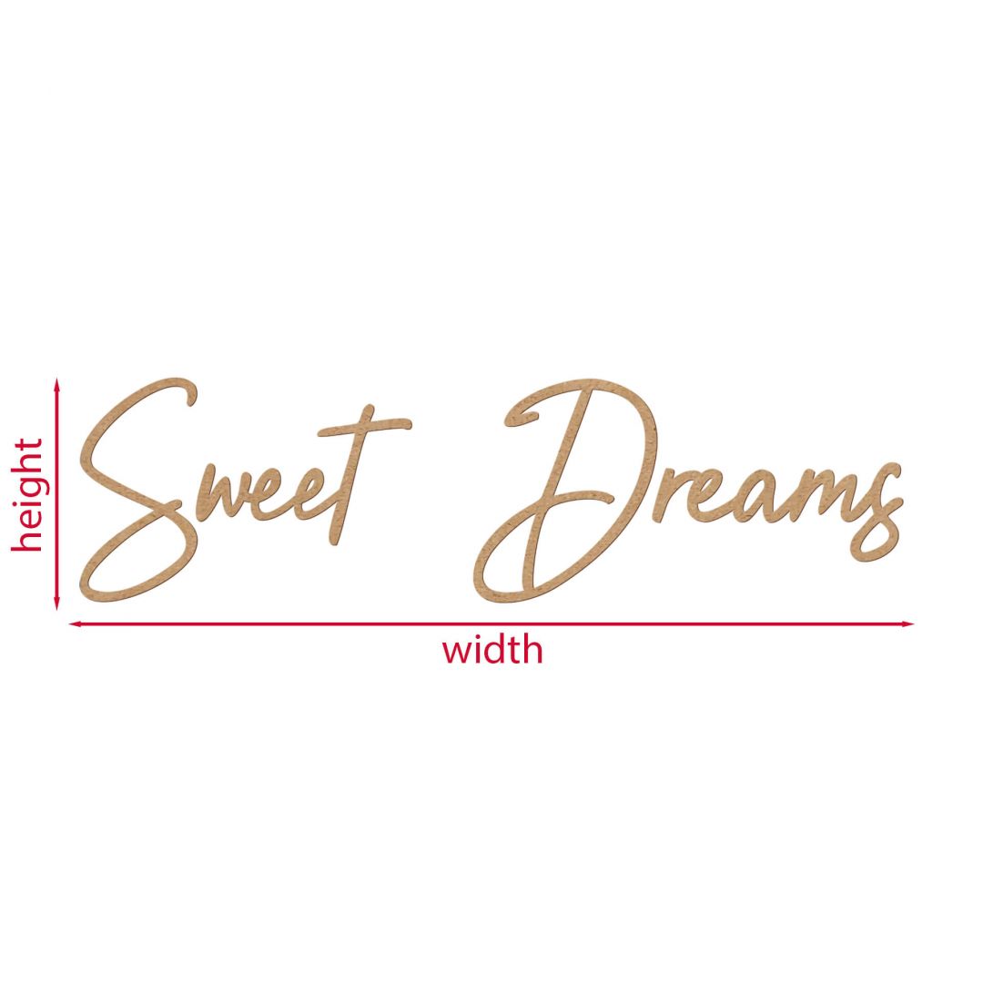 Kaeppel MDF-Deko 3D Schriftzug Sweet Dreams - Natur Vatertagsangebot