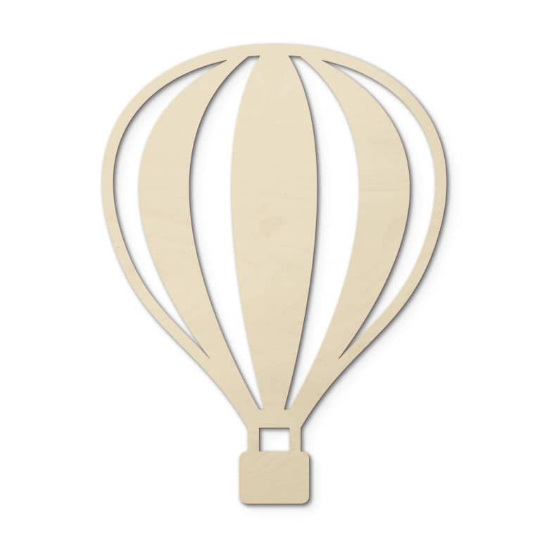 Kaeppel Holzdeko Pappel - Heißluftballon mit senkrechten Linien Top Angebot