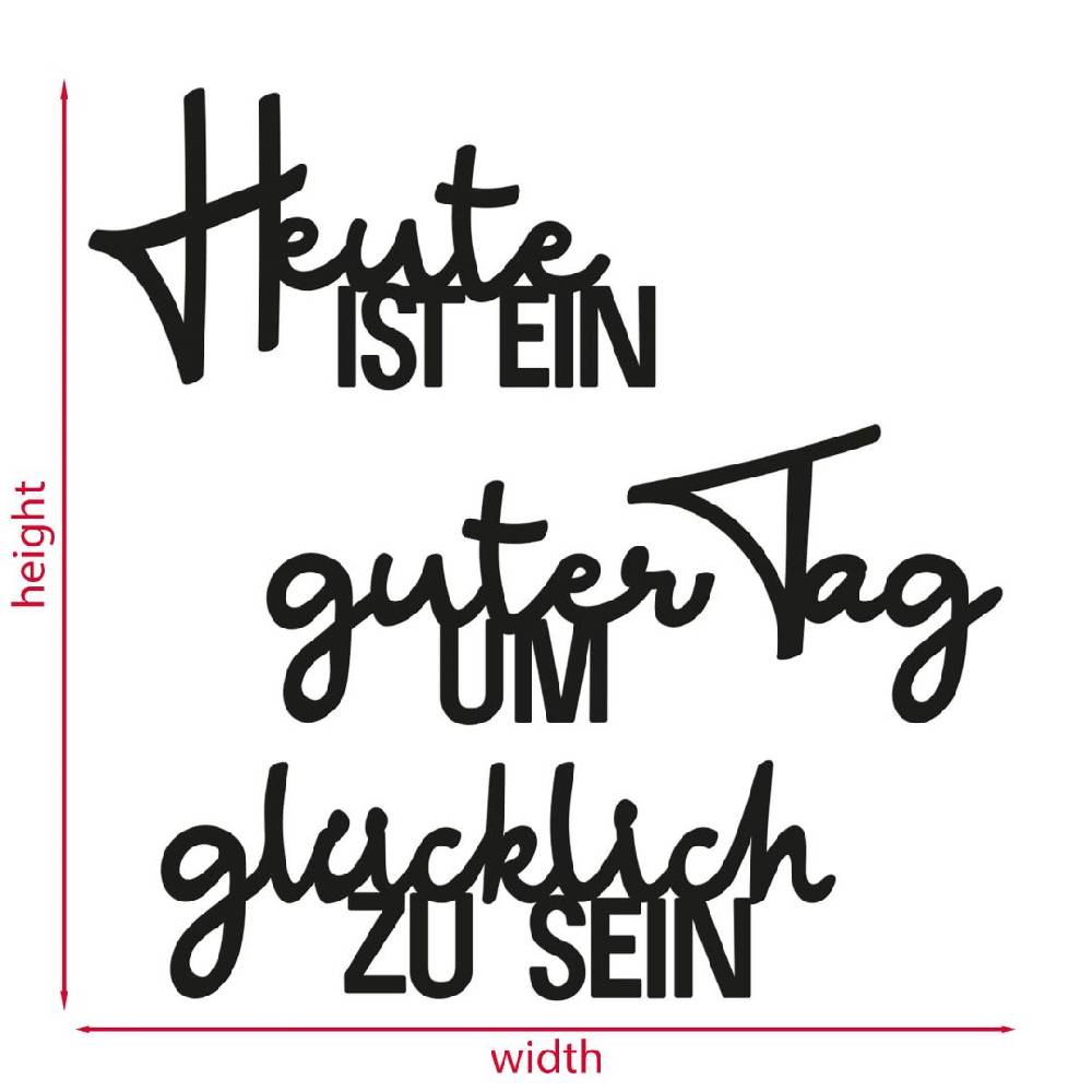 Kaeppel MDF - Holzdeko - Heute ist ein guter Tag um glücklich zu sein Neueste Mode