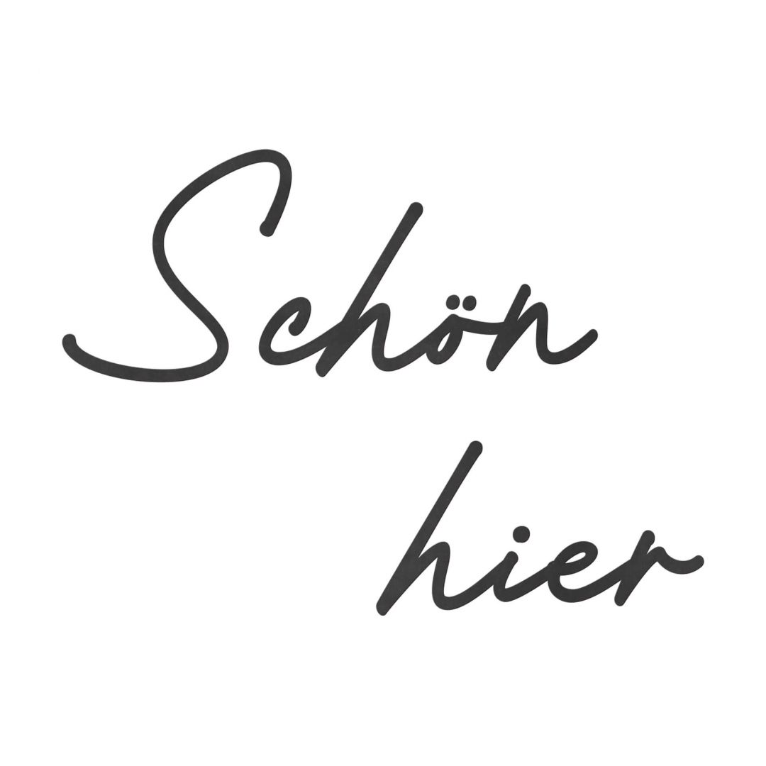 Kaeppel 3D Schriftzug Schön hier - MDF Holzdeko Neuheiten