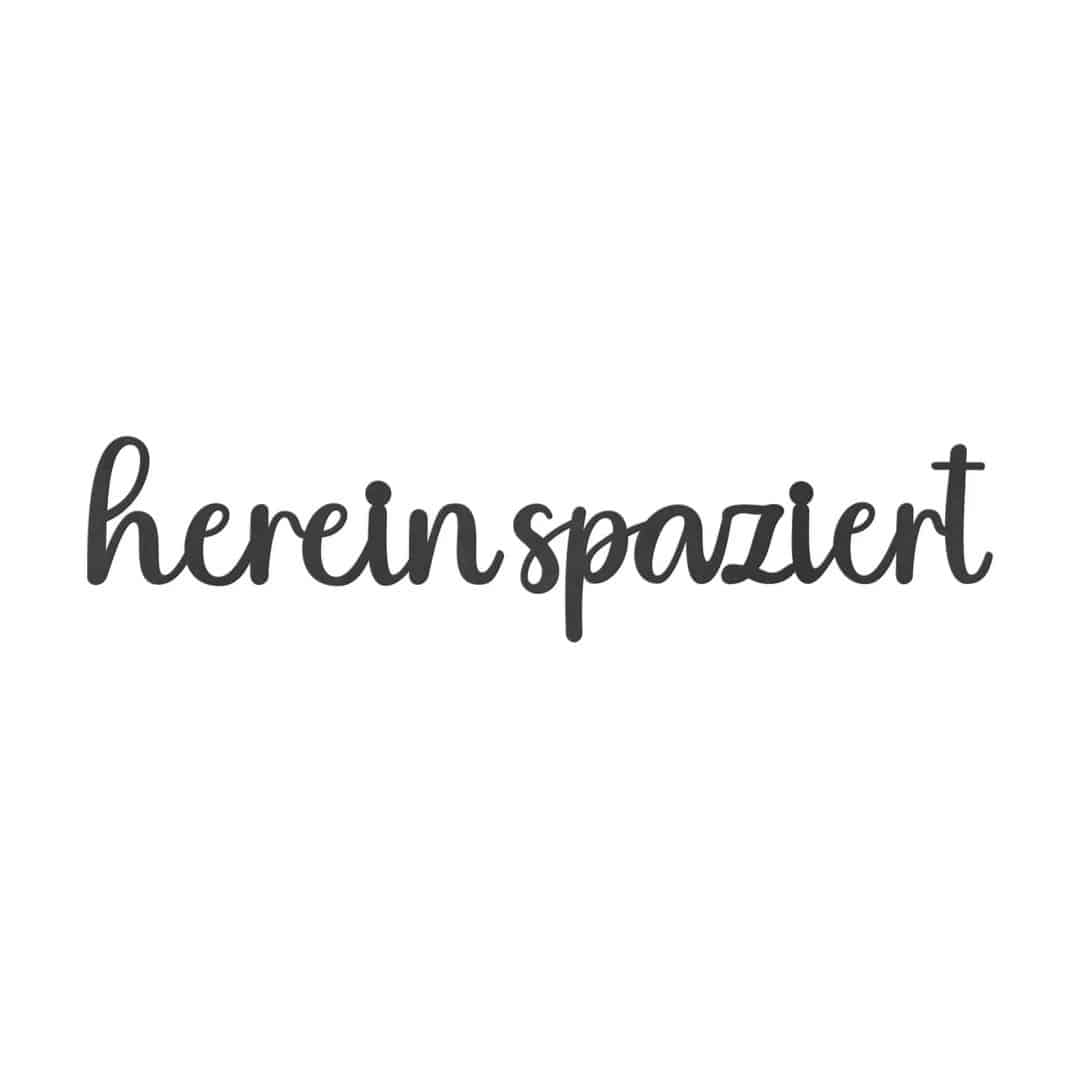 Kaeppel MDF - Holzdeko - 3D-Schriftzug Hereinspaziert Tägliche Deals