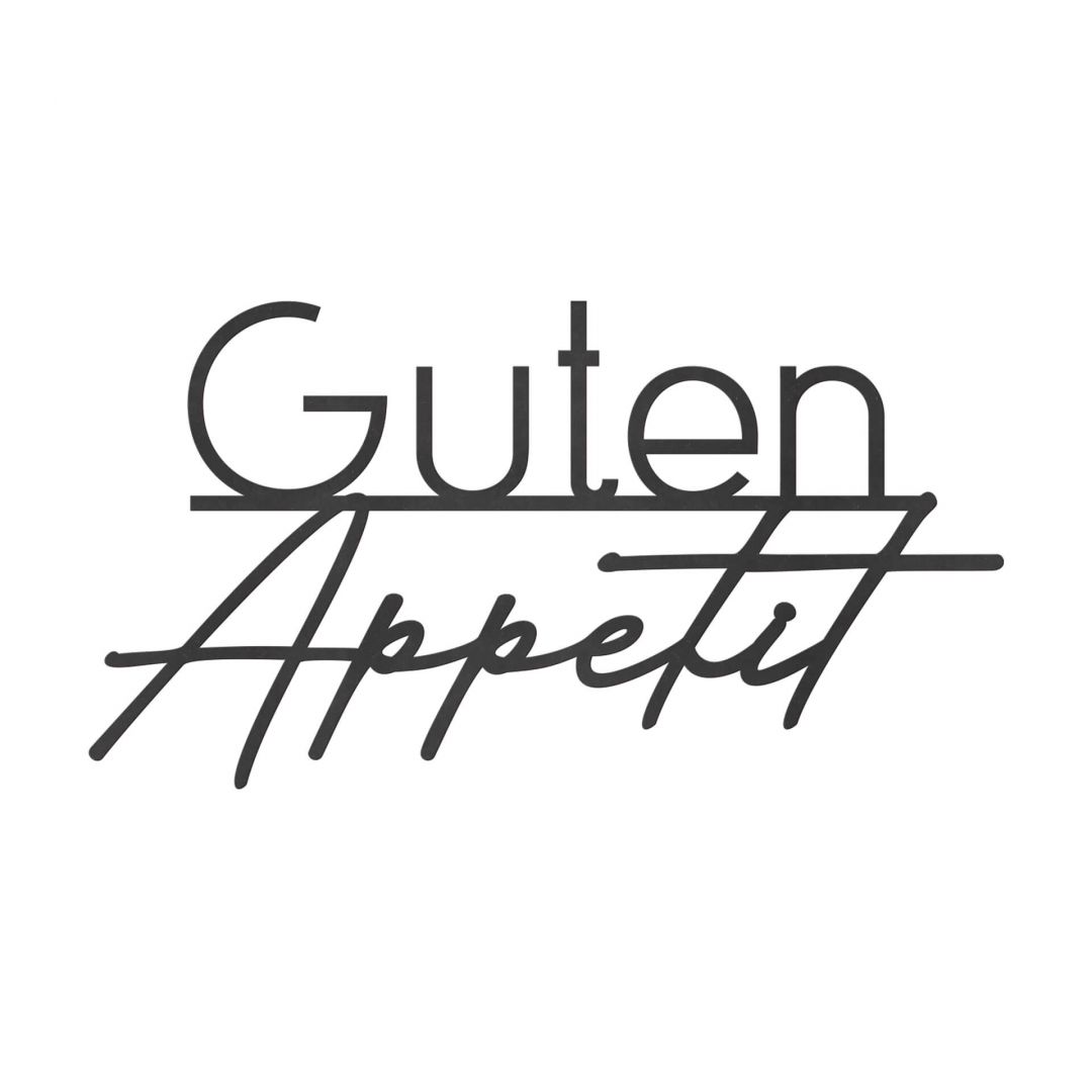 Kaeppel Küchenspruch Guten Appetit - MDF Deko Begrenzte Freigabe