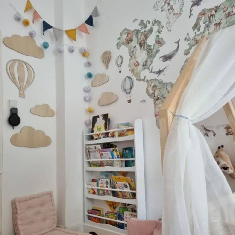 Kaeppel 3D Holzdeko Kinderzimmer - Wolken Set (5-teilig) Letzte 3 Tage