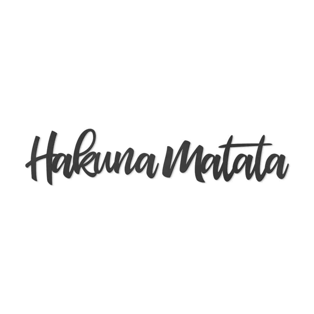 Kaeppel MDF - Holzkunst Hakuna Matata (2-teilig) 50% Rabatt mit kostenlosem Versand
