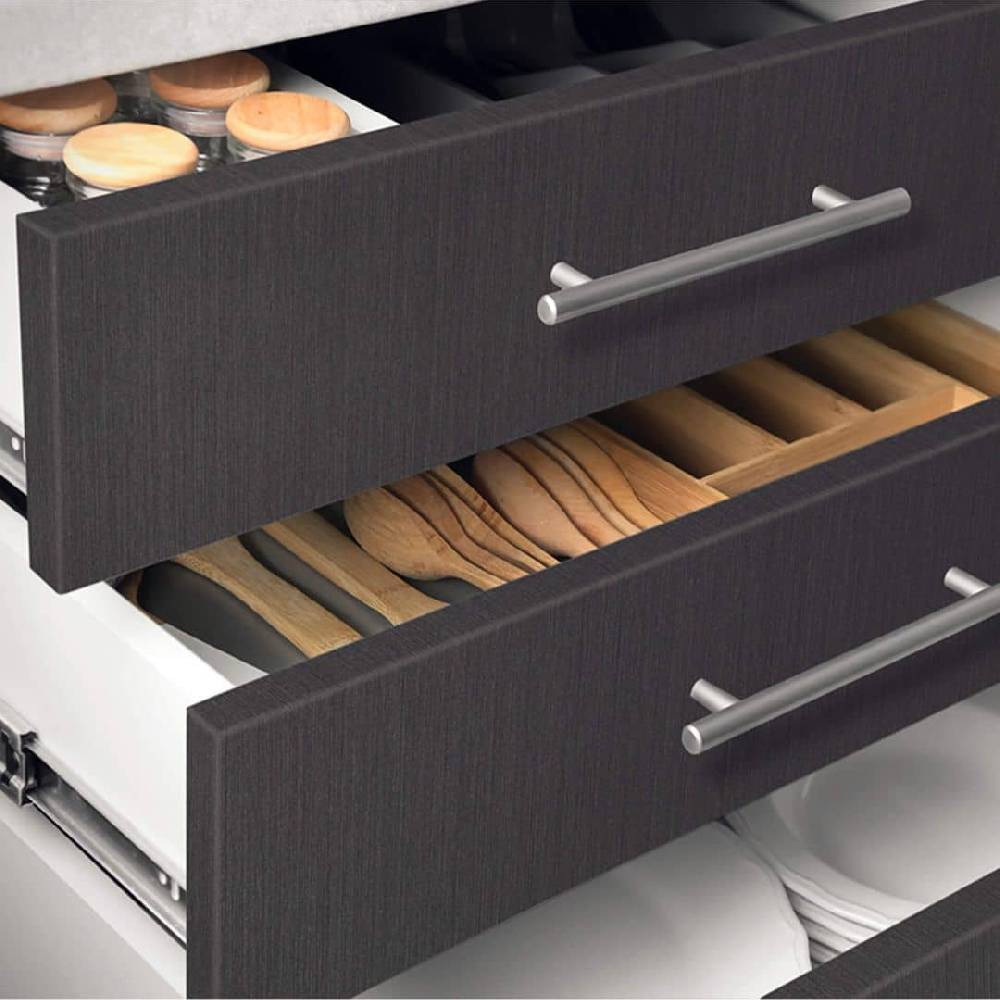 Kaeppel resimdo Klebefolie Metalloptik, gebürstet Anthrazit - Möbelfolie, Küchenrückwand, Badfolie, Fliesenaufkleber Clearance-Verkauf