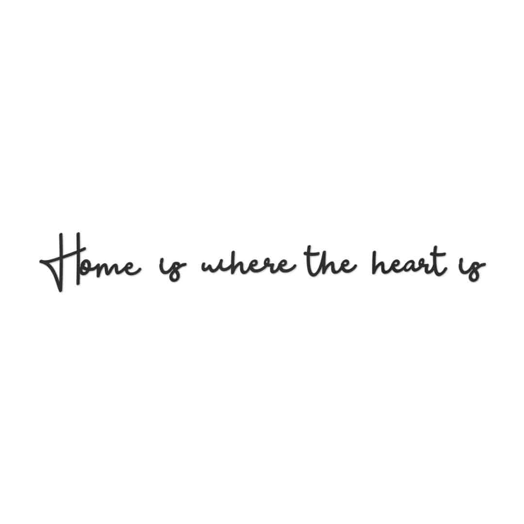 Kaeppel MDF-Holzbuchstaben Home is where the heart is (6-teilig) zollfrei