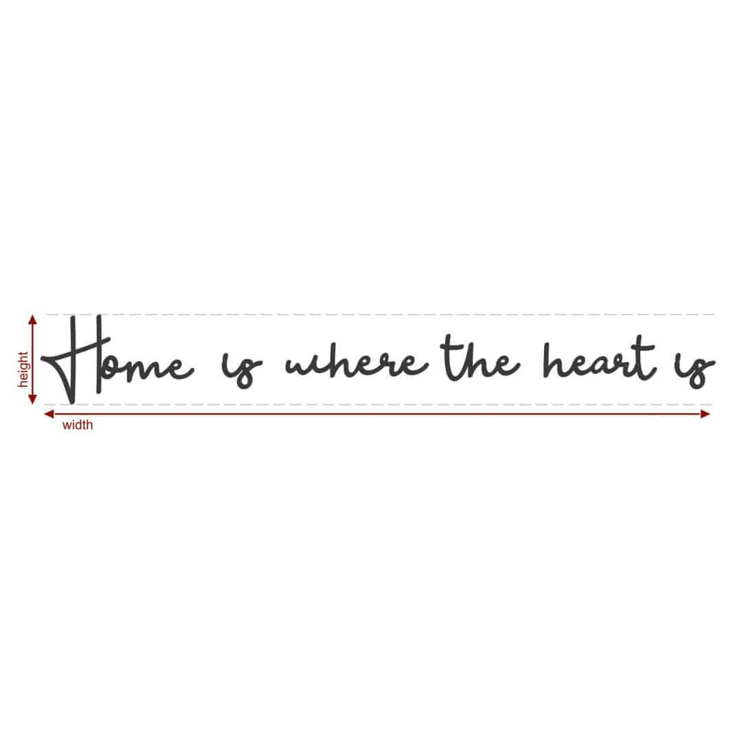 Kaeppel MDF-Holzbuchstaben Home is where the heart is (6-teilig) zollfrei