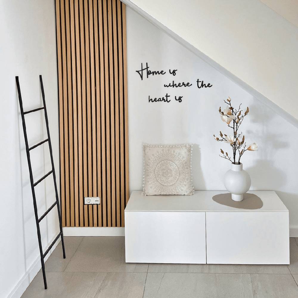 Kaeppel MDF-Holzbuchstaben Home is where the heart is (6-teilig) zollfrei
