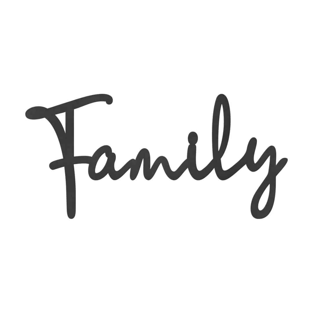 Kaeppel 3D MDF Schriftzug Family Sonderangebot
