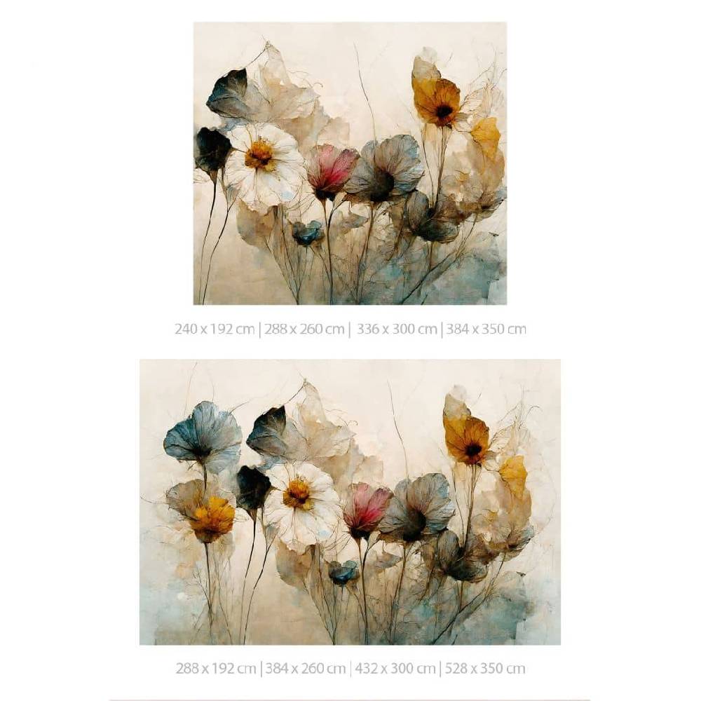 Kaeppel Fototapete Bouquet aus Trockenblumen - Blumentapete - Treechild Bestseller