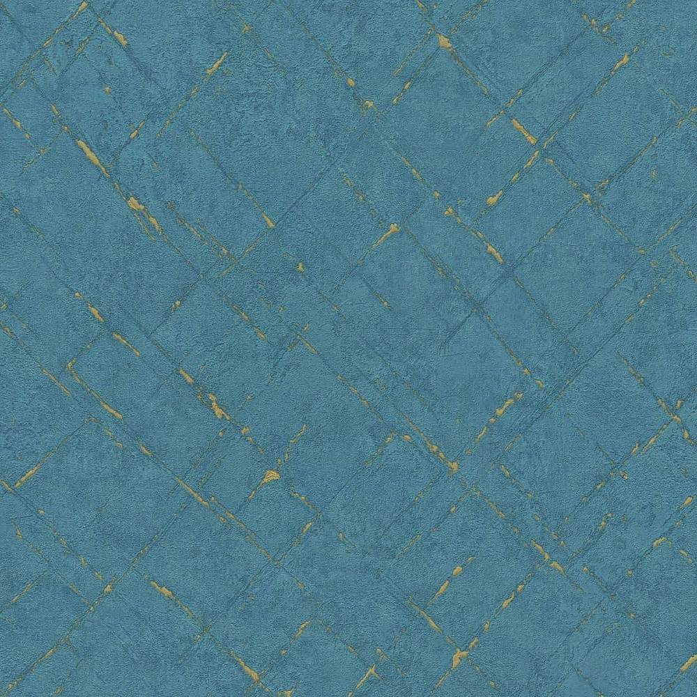 Kaeppel Vliestapete Vintage Tapete blau, metallic - Private Walls Emotion Letzte 3 Tage