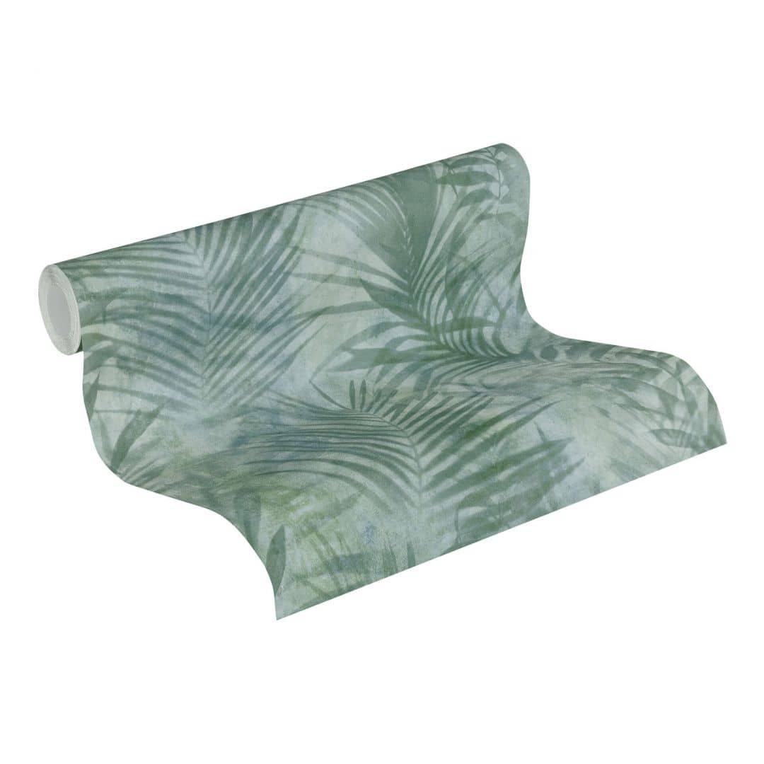 Kaeppel A.S. Création Vliestapete Neue Bude 2.0 Tropical Concret Palmentapete in Dschungel Optik grau, grün Zeitbegrenzte Promotion