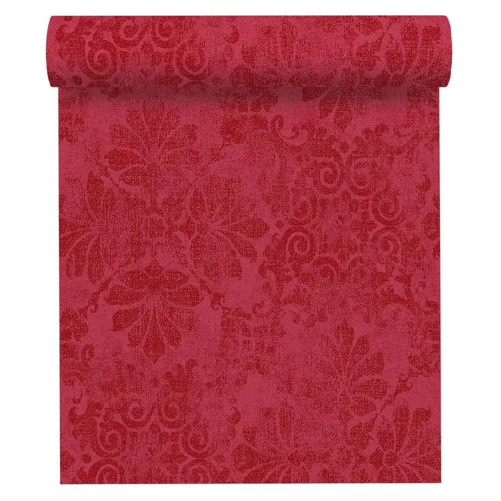 Kaeppel A.S. Création Vliestapete Memory Barocktapete mit Ornamenten Glitzereffekt metallic, rot