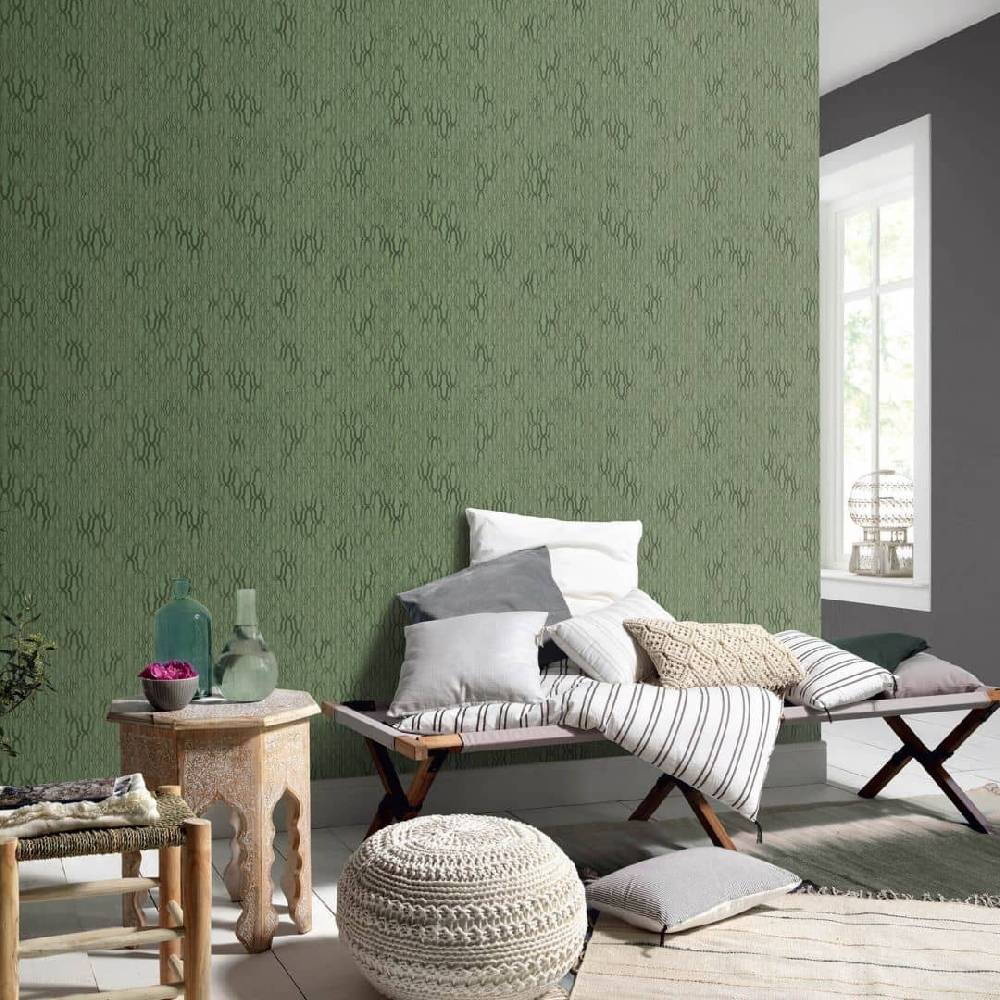 Kaeppel Erismann Vliestapete Casual Chic grün Outlet