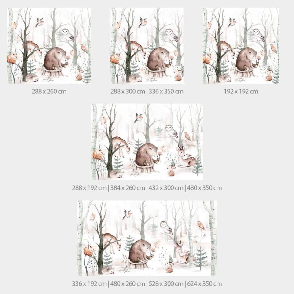 Kaeppel Fototapete Kvilis - Tierfreunde im Wald im Angebot
